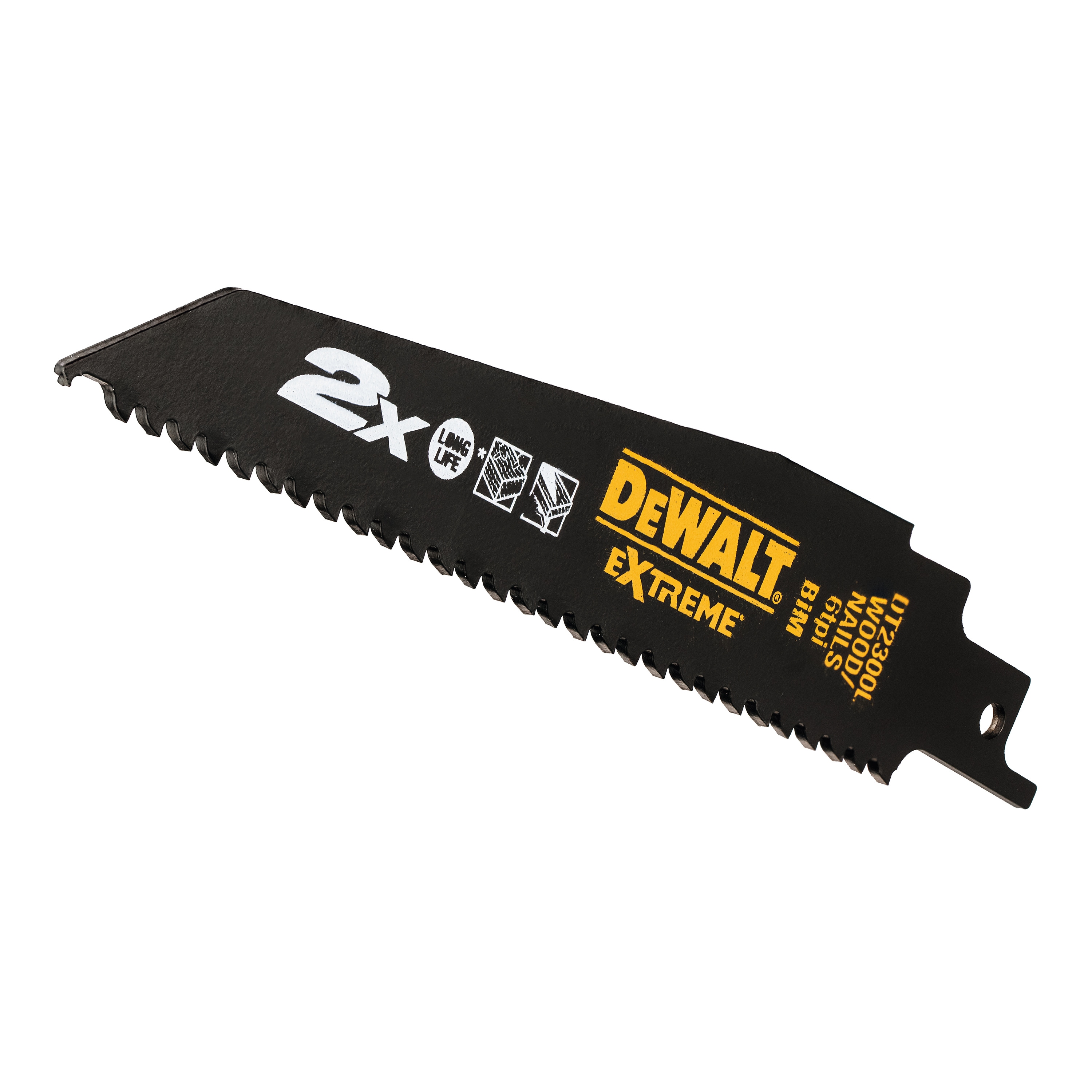 DeWALT DT2307L Extreme Reciprocating Saw Blade 228mm 6tpi Wood Nail Tough 