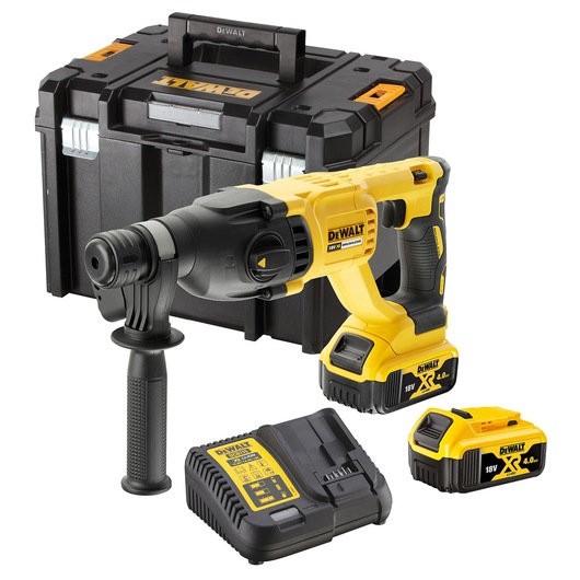 18V XR Brushless SDS-Plus Rotary Hammer (22 mm) (2x 4 Ah)