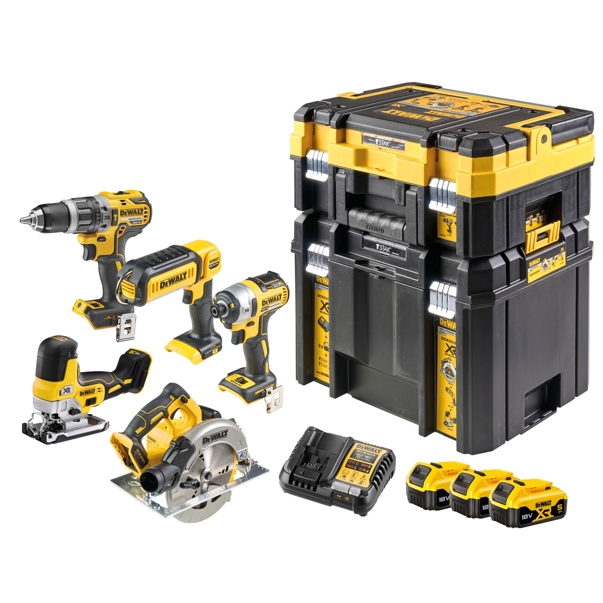 18V XR Kit 5 pc DEWALT