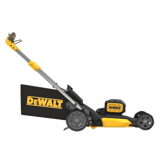 Side view of 2x18V Self-Propelled Mower facing right