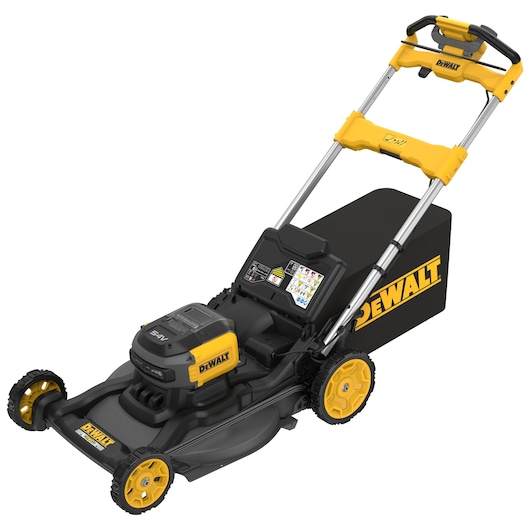 54V 53cm Self-Propelled Mower 3/4 view from above