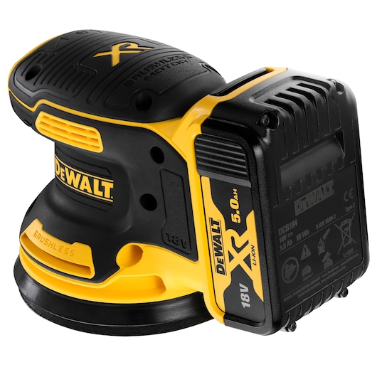 18V XR Brushless Sander (2 X 5 Ah) (125 mm)