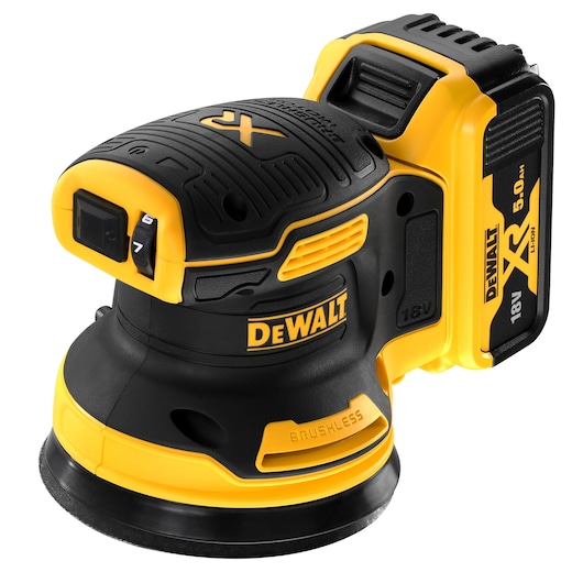 18V XR Brushless Sander (2 X 5 Ah) (125 mm)