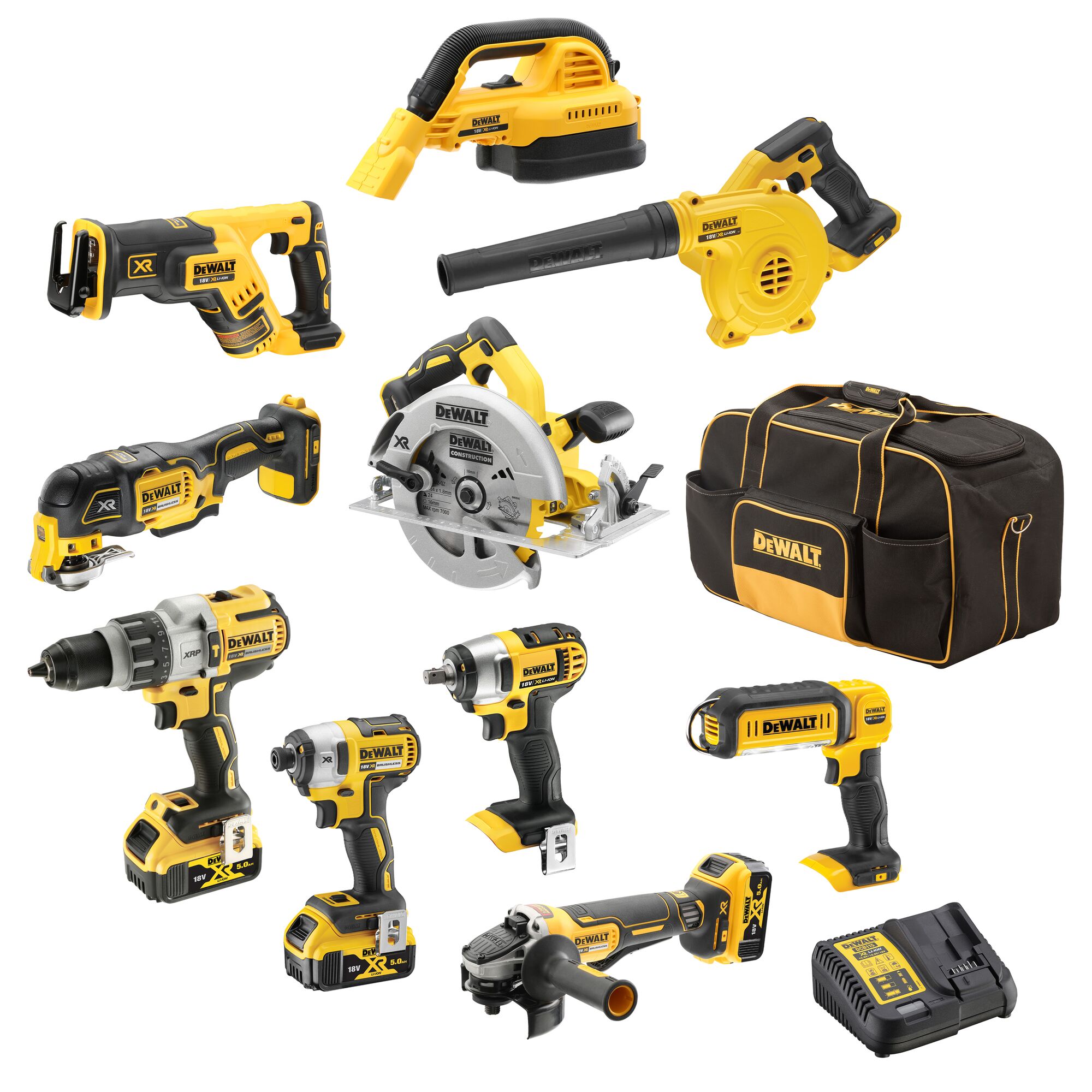 Dewalt 18v on sale xr set