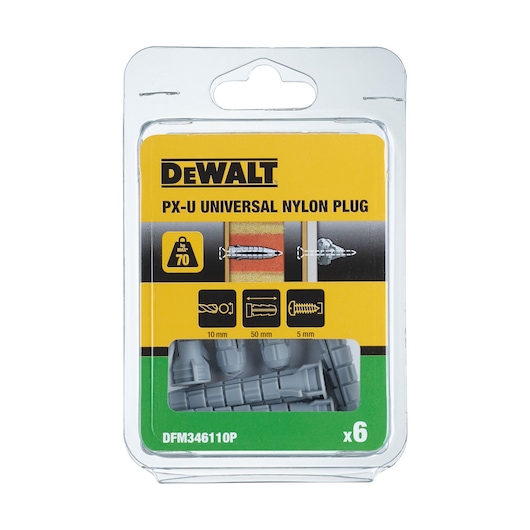 PX-U Universal Plugs (10 x 50 mm) (6 PK)