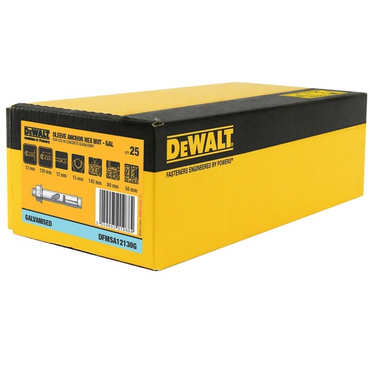 SLEEVE ANCHOR GAL HEX HEAD (Ø12 x 130 BULK)