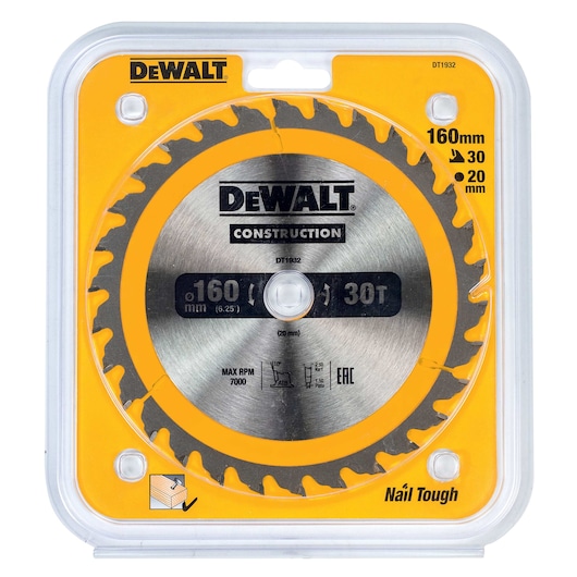 Circ Saw Blade Portable General Purpose 160x20mm 30T (AC)