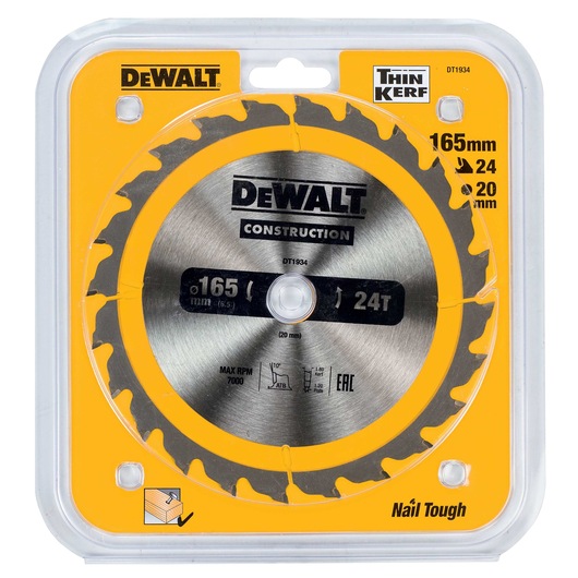 Construction Circular Saw Blade Corded - Framing 152mm 24T