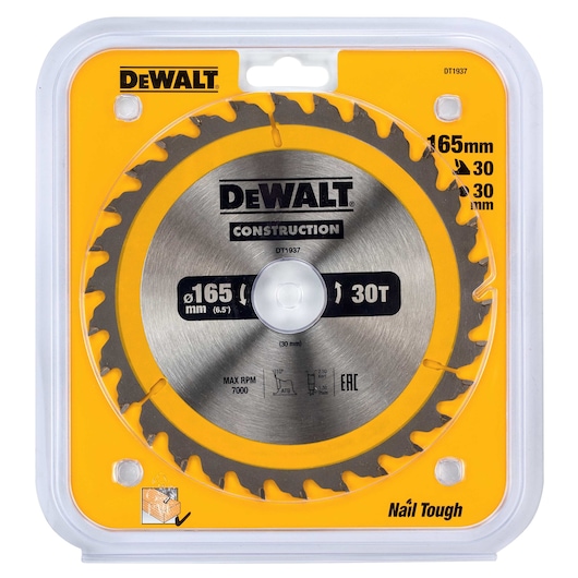 Circ Saw Blade Portable General Purpose 165x30mm 30T (AC)