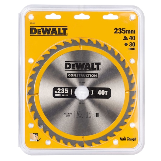 Circ Saw Blade Portable General Purpose 235x30mm 40T