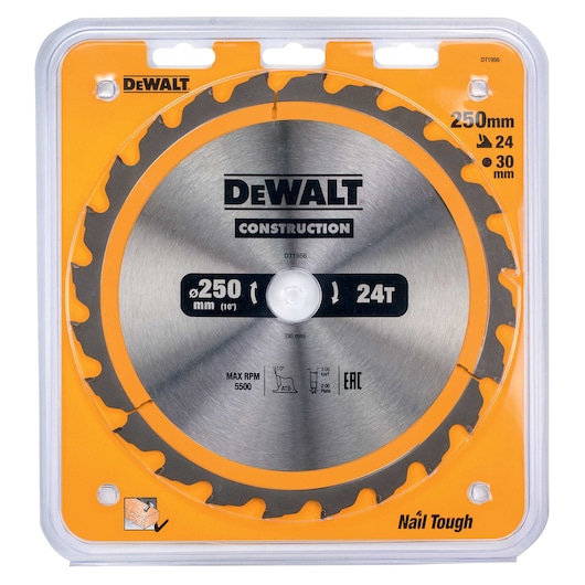CONSTRUCTION 250mm x 30mm 24T Circular Saw Blade
