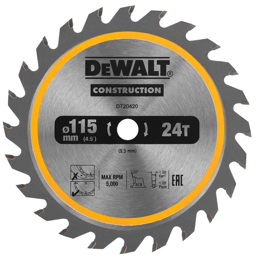 Circ Saw Blade Cordless Framing 115x9.5mm 24T