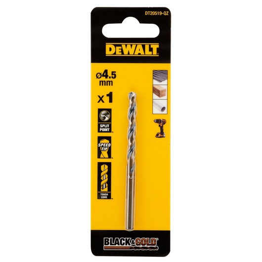 4.5MM BLACK GOLD HSS DRILL BIT