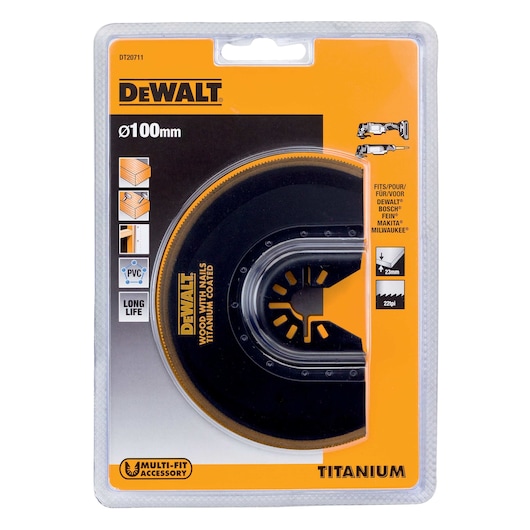 102mm Flushcut Titanium (Wood/Metal) Oscillation Blade