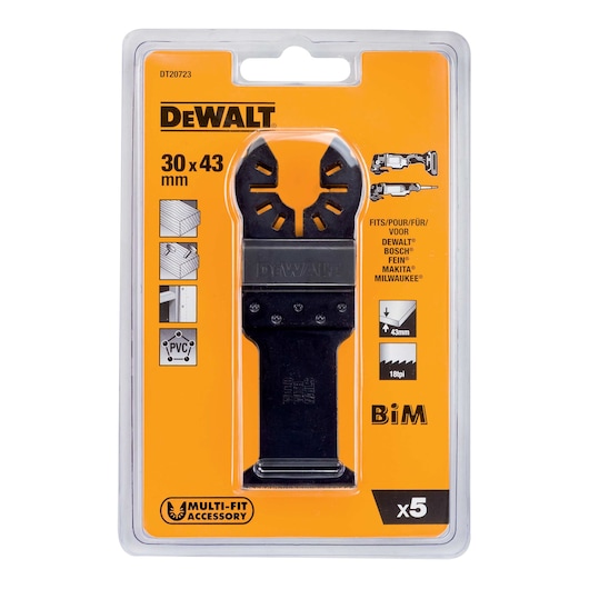 Wood with Nails Oscillating Blade (DT20701-QZ x 5)