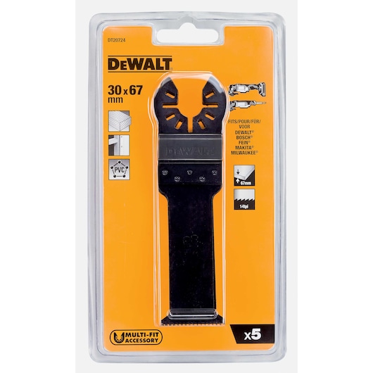 Hardwood Oscillating Blade (DT20703-QZ x 5)