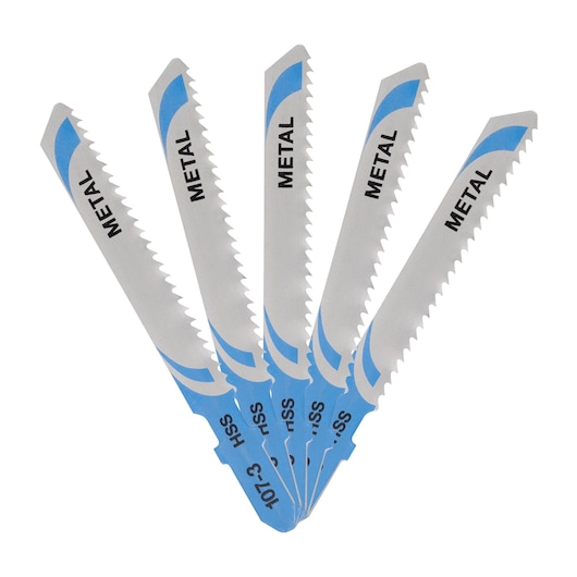 T SHANK HSS STEEL CUTTING JIG SAW BLADE 76MM 2 TPI 5 PACK
