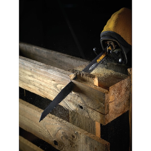 EXTREME 2X LONG LIFE Recip Blade - Wood+nails 305mm 6TPI (5 Pack)