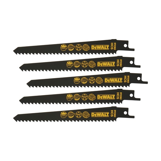 152mm 6 TPI (Wood) Bi-Metal Recip Blade (5 Pack)
