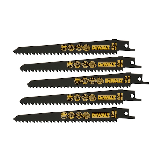 152mm 6 TPI (Wood) Bi-Metal Recip Blade (5 Pack)