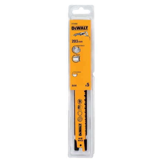 BiM Recip General 203mm 5-10TPI (5 Pack)