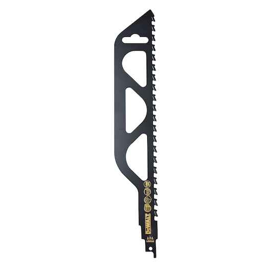 Reciprocating saw blade for aerated concrete