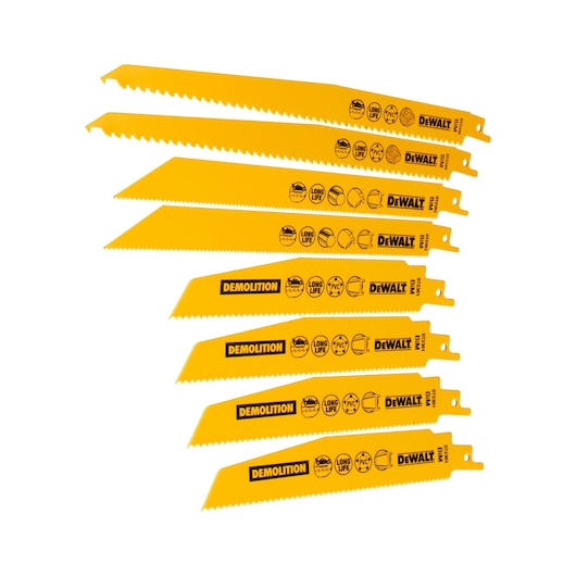 Bi-Metal Recip Blade Set (Mixed) + Storage Case (8 Pack)