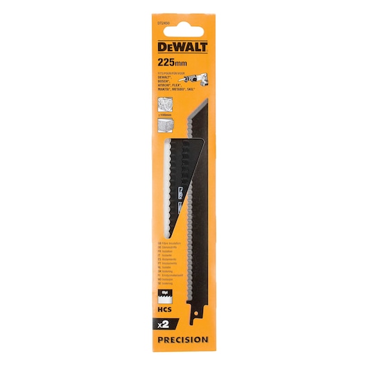 HCS Recip Insulation 225mm 6TPI (2 Pack)