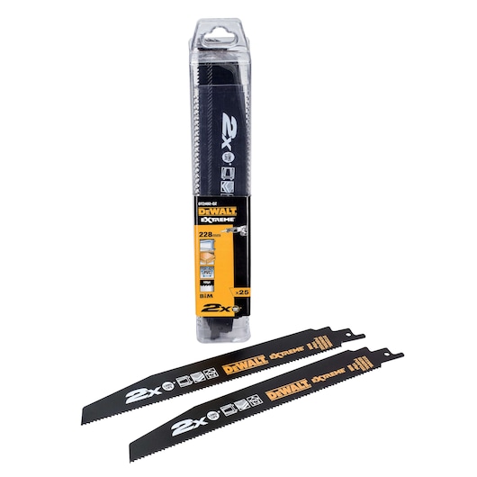 EXTREME 2X LONG LIFE RECIPROCATING SAW BLADE Bulk 25xDT2308L-QZ