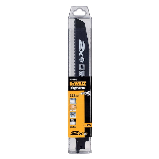 EXTREME 2X LONG LIFE RECIPROCATING SAW BLADE Bulk 25xDT2308L-QZ