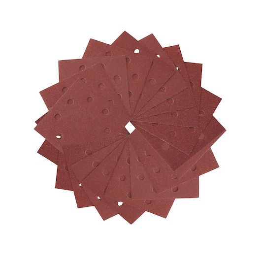 1/4 Sheet 115mm x 115mm 120G Multi Purpose Sandpaper 25 Pack