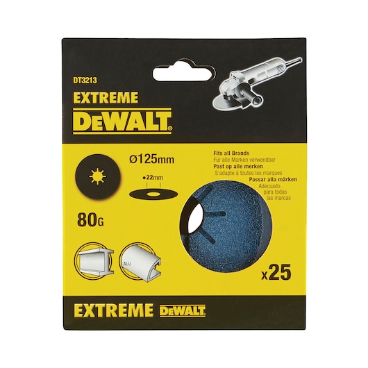 EXTREME Orbital Sanding Sheet (125 mm Diameter) (80 Grit)