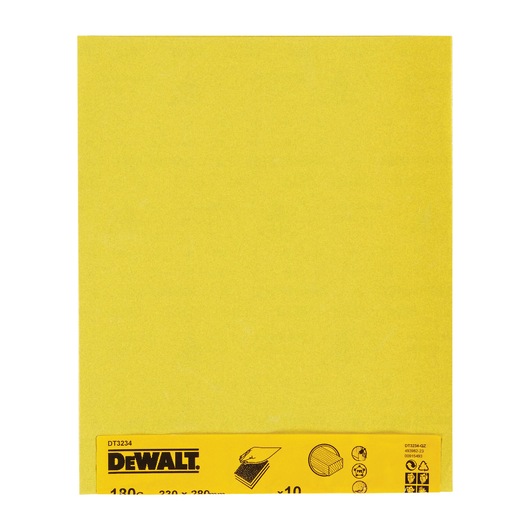 230mm x 280mm 180G Multi Purpose Hand Sanding Sheet 10 Pack