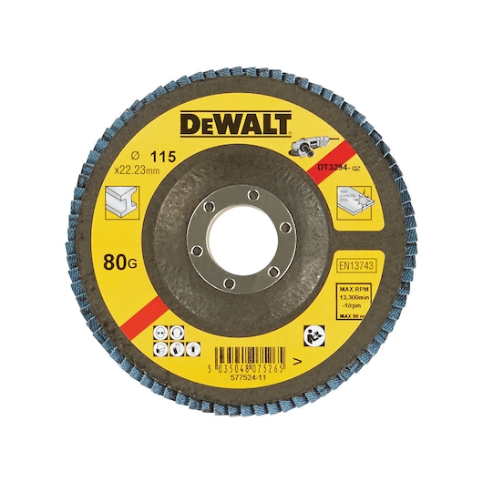 EXTREME 115mm 80G Zirconium Oxide Flap Disc T27 (Flat) 10 Pack