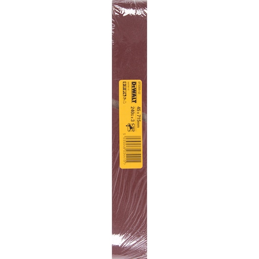 45mm x 715mm 240G Multi-Purpose Sanding Belt 3 Pack
