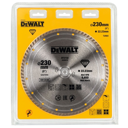 230mm X 22.23mm Turbo All Purpose Diamond Wheel