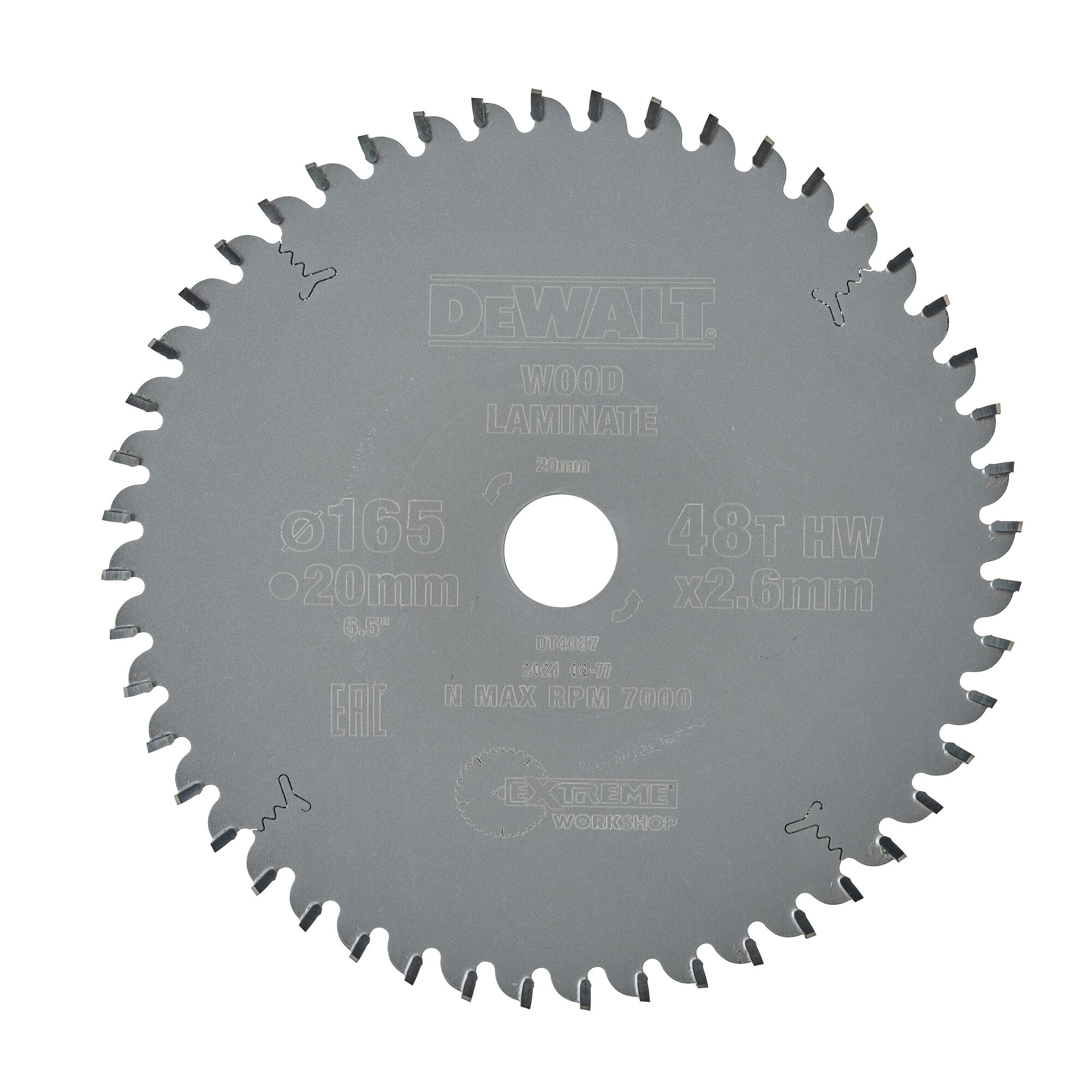 EXTREME Workshop Circular Saw Blade 165 mm 48 Tooth Arbor