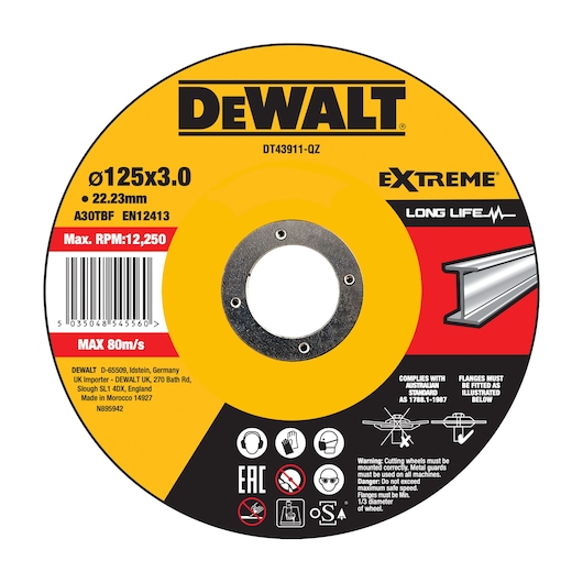 EXTREME 125 x 3 x 22.23mm Cutting METAL