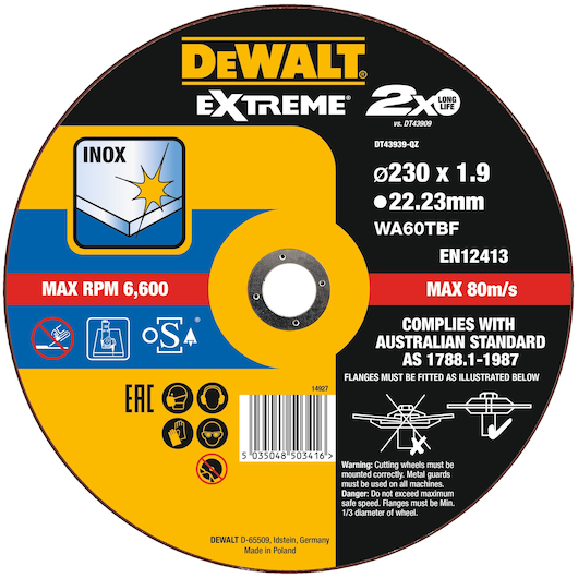 EXTREME® BONDED DISC THIN CUT 230MM X 1.9MM X 22.23MM