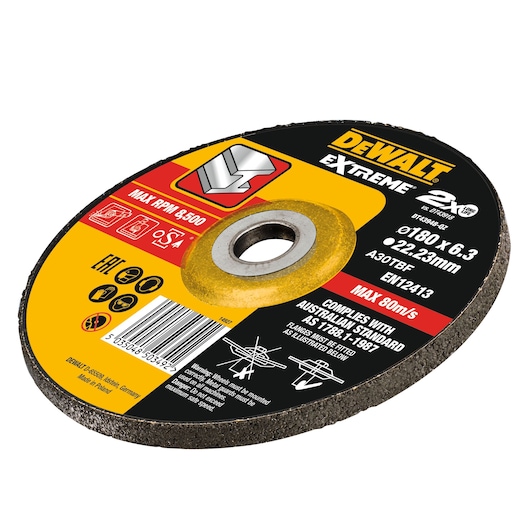 EXTREME® BONDED DISC GRINDING 180MM X 6.3MM X 22.23MM