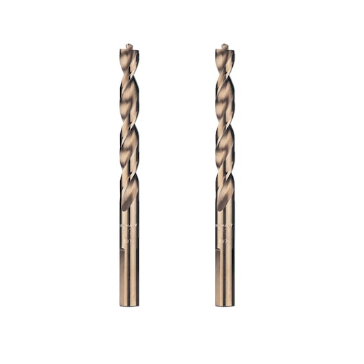EXTREME 2 2.5mm HSS-G Gold Ferrous Metal Drill Bit (2 Pack)