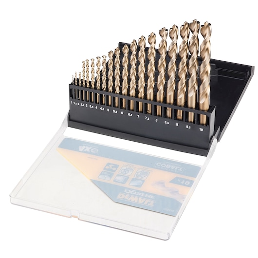 ELITE HSS-E Cobalt Alloy Steel Metal Drill Sets (19 Pcs)