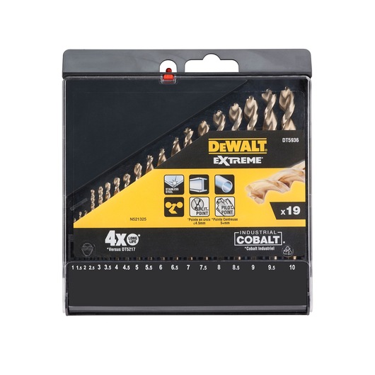 ELITE HSS-E Cobalt Alloy Steel Metal Drill Sets (19 Pcs)