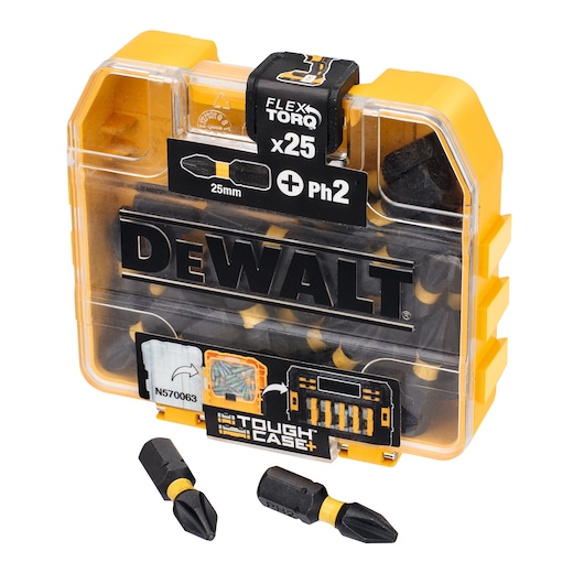 EXTREME FLEXTORQ 25pc Set PH2 25mm in Small Bulk Storage Case