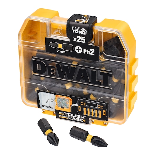 EXTREME FLEXTORQ 25pc Set PH2 25mm in Small Bulk Storage Case