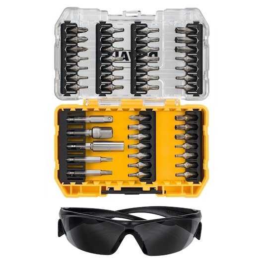 Screwdriving Set & Safety Glasses Tx (47 pc)