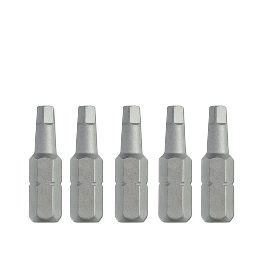 25mm No.2 Square bit x5