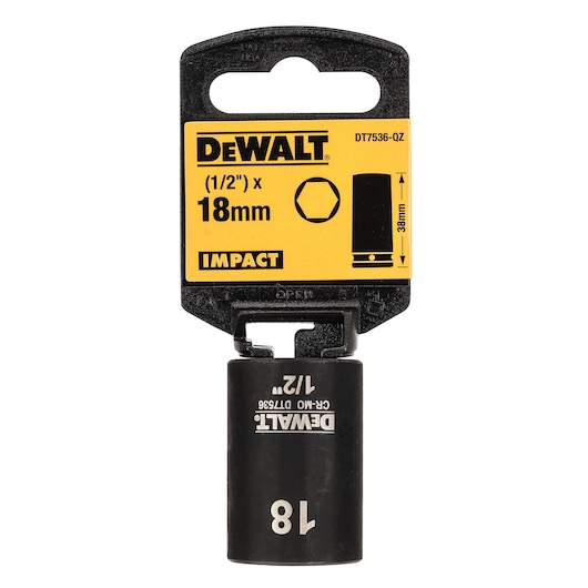 1/2" Shallow Impact Socket (18 mm)