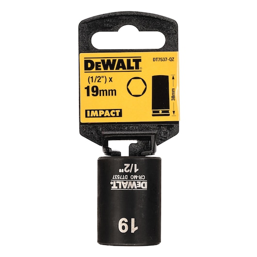 1/2" Shallow Impact Socket (19 mm)