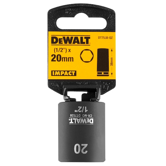 1/2" Shallow Impact Socket (20 mm)